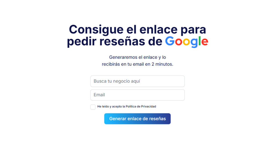 conseguir reseñas google enlace